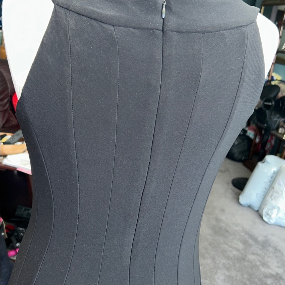 Jessica Howard Perfect Black Dress with Neckline with Pearls & Sequins Size 10 - Picture 13 of 14
